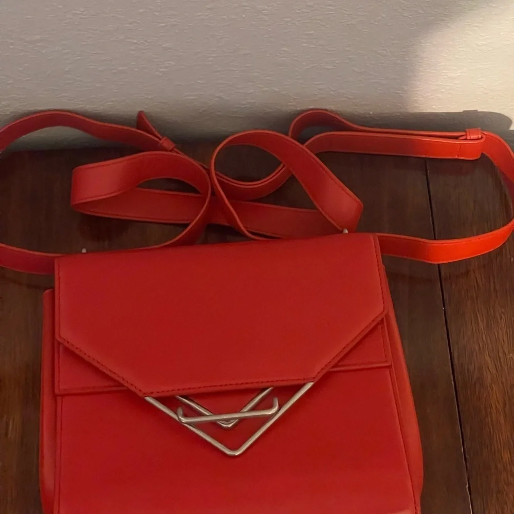 Bottega Veneta Red Clip Crossbody Bag